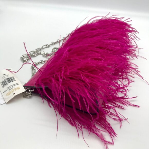 Michael Kors Deep Pink Tabitha Clutch - Picture 7 of 12